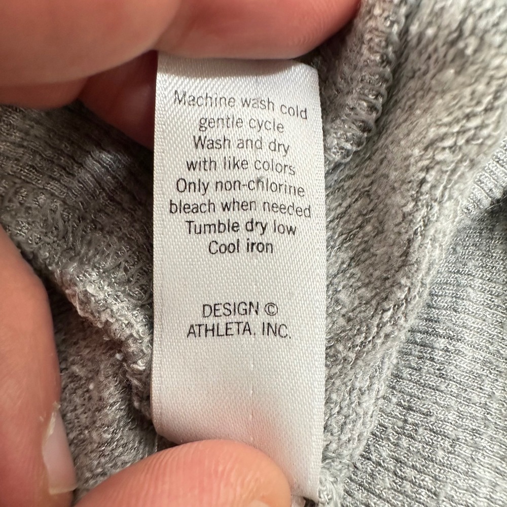 Athleta M Medium Gray Pullover Modal Stretch Ls C… - image 4